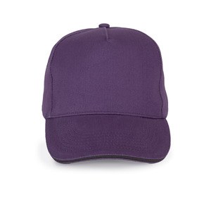 K-up KP189 - 5 panel cap Purple / Dark Grey