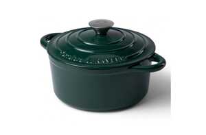 Inside Out LT54011 - Orrefors Jernverk Large Enamelled Casserole 5L Green