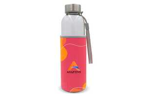 TopPoint LT98823 - Water bottle glass with custom made sleeve 500ml Full-Colour