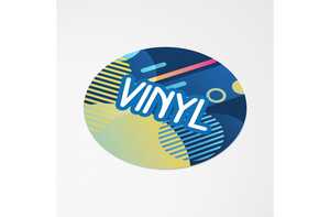 TopPoint LT99139 - Vinyl Sticker Round Ø 40 mm White