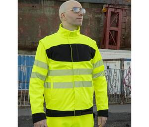 KORNTEX KX710 - High visibility Softshell Orange / Black