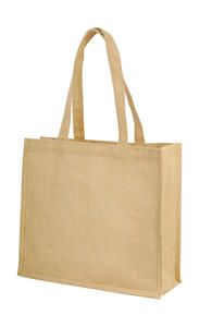 Shugon SH1105 - Calcutta Long Handled Jute Shopper Bag Natural