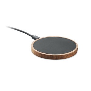 GiftRetail MO2184 - ACAWAI Wireless charger in acacia 15W Black