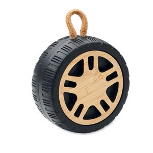 GiftRetail MO2210 - MATIC Wireless speaker tire shaped Wood