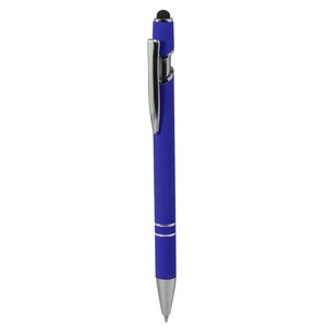 EgotierPro 37513RE - Recycled Aluminum Pen with Touch Pointer EVEN Blue