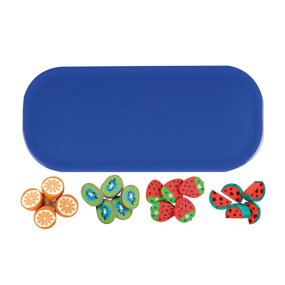 EgotierPro 38019 - Fruit-Shaped Eraser Set, 20 Pieces FRUITS