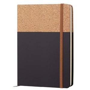 EgotierPro 38552 - A5 Notebook with PU Cork Cover BOUND Marron