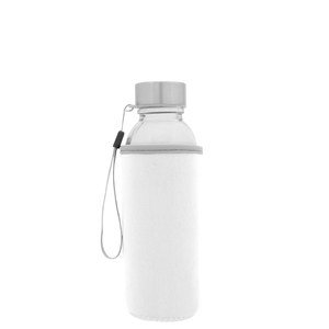 EgotierPro 39528 - Glass Bottle with Stainless Steel Handle, 420ml JARABA BLGR