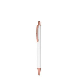 EgotierPro 39565 - Aluminum Pen with Matte Pink Ends LUXURY White