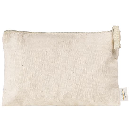 EgotierPro 50684O - Spanish Cotton Toilet Bag, 280gr/m2 OEKOTEX