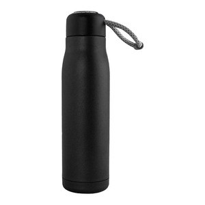 EgotierPro 52012 - 550 ml Double Wall Vacuum Bottle with Handle UP