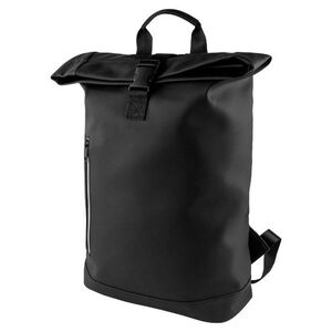 EgotierPro 53553 - Roll-Top Backpack with 15" Laptop Pocket LEHUA Black