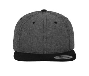 FLEXFIT 6089CH - CHAMBRAY-SUEDE SNAPBACK Black / Black