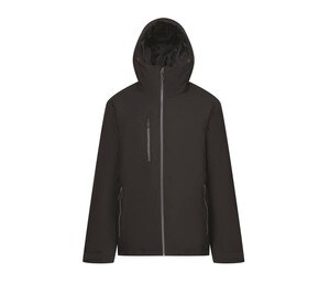 REGATTA RGA253 - Waterproof quilted jacket Black / Seal Grey