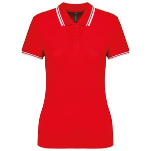 Kariban K273 - Ladies 2 striped short sleeved poloshirt