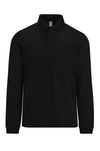 B&C CGPU427 - MY POLO 210 Men’s long sleeves Black