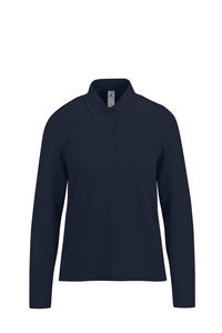 B&C CGPW464 - MY POLO 210 Ladies' long sleeves Navy