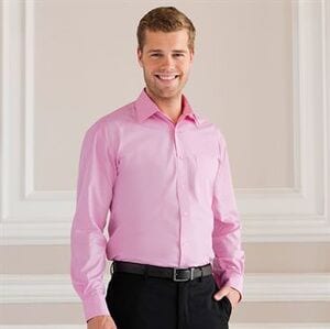 Russell Collection J936M - Long sleeve pure cotton easycare poplin shirt