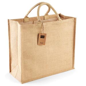 Westford mill WM408 - Jumbo Burlap Shopping Bag