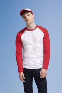 SOLS 02942 - Funky Lsl Mens Two Colour T Shirt With Long Raglan Sleeves