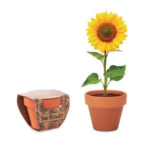 GiftRetail MO6147 - SUNFLOWER Terracotta pot sunflower