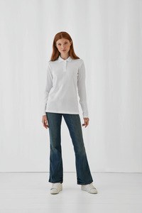 B&C CGPWI13 - ID.001 Ladies long-sleeved polo shirt