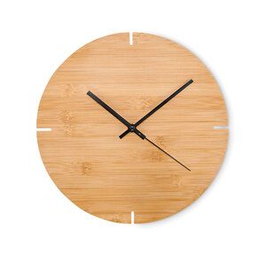 GiftRetail MO6792 - ESFERE Round shape bamboo wall clock