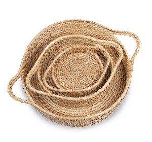 Kimood KI5902 - Hand-woven rattan basket