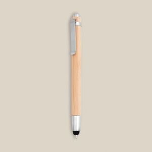 EgotierPro 33517 - Bamboo Metal Pen with Touch Pointer BAMBOO