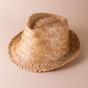 EgotierPro 38054 - Unisex Short Brim Wicker Hat JAMAICA