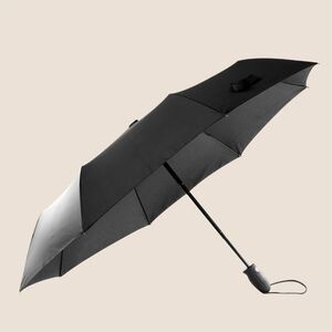 EgotierPro 38537RE - Automatic RPET Umbrella, 95cm, Fiberglass Ribs OPEN&CLOSE