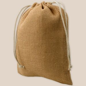 EgotierPro 50613 - Jute Gift Bag with String Closure PACIFIC