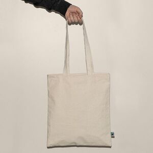 EgotierPro 50686F - Spain-Made Fairtrade Cotton Bag, 320gsm FAIRTRADE