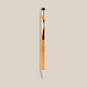 EgotierPro 52068 - Bamboo Stylus Pen with Metal Clip GAZE