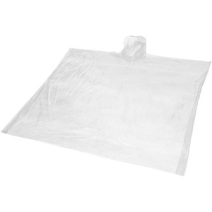 GiftRetail 109417 - Mayan recycled plastic disposable rain poncho with storage pouch