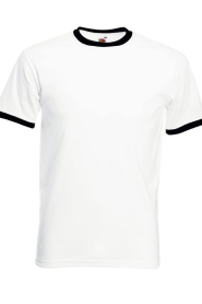 Fruit of the Loom SC245 - Ringer Men's T-Shirt 100% Cotton